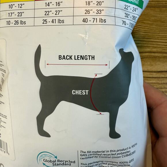 NWT 32 Degrees Heat Dog Jacket Reflective Stripe Large Red Black Sz Medium - Picture 5 of 7